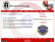 Tablet Screenshot of harristoncurlingclub.com